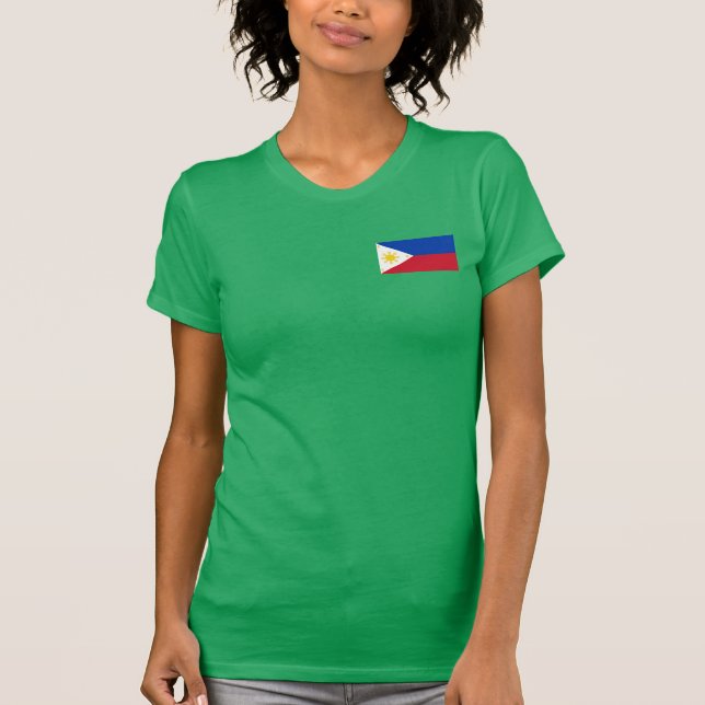 Filippinsk flaggaT-tröja Tee Shirt (Framsida)