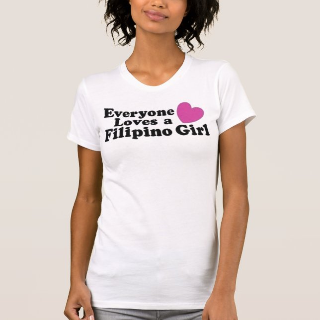 Filippinsk flicka tee shirt (Framsida)
