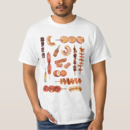 Filippinsk gatamat i vattenfärgen Pinoy Tee Shirt