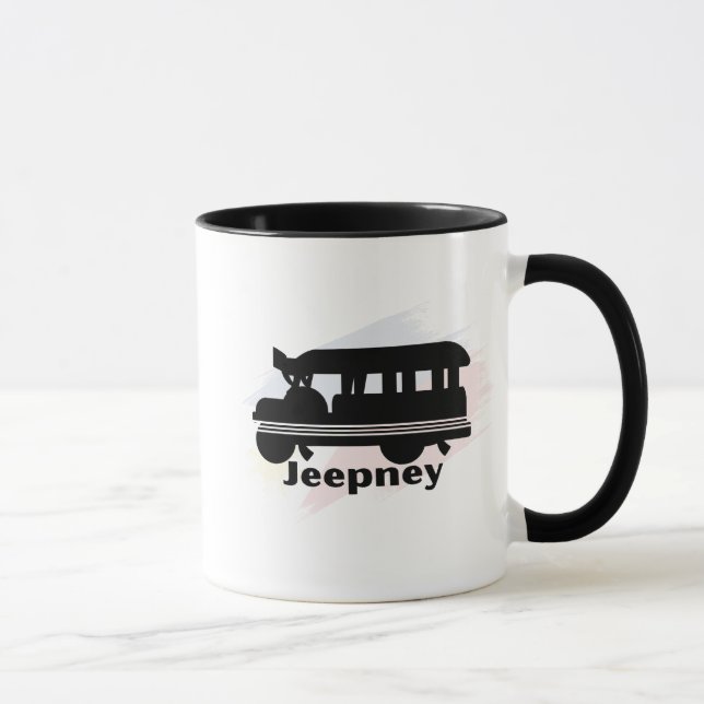 Filippinsk Jeepney-mugg Ikonisk Pinoy-resa Kaffe Mugg (Höger)