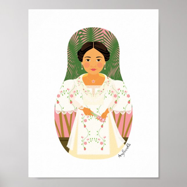 Filippinsk Matryoshka-affisch Poster (Framsidan)
