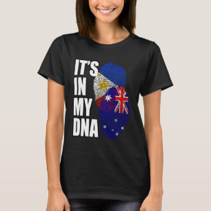 Filippinsk och australiensisk mix DNA Flagga Arv T Shirt