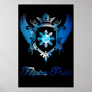 Filippinsk pridevapensköldaffisch poster