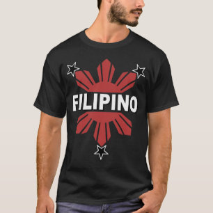 Filippinsk sol och stjärna t-shirt