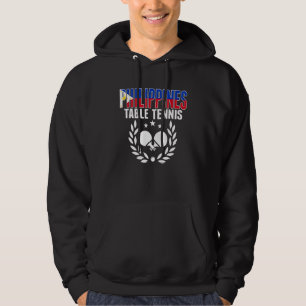 Filippinska Bordtennis Fans Filippinsk Pingis Hoodie