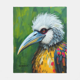 Filippinska Eagle Wall Art - utrotningshotade arte Fleecefilt