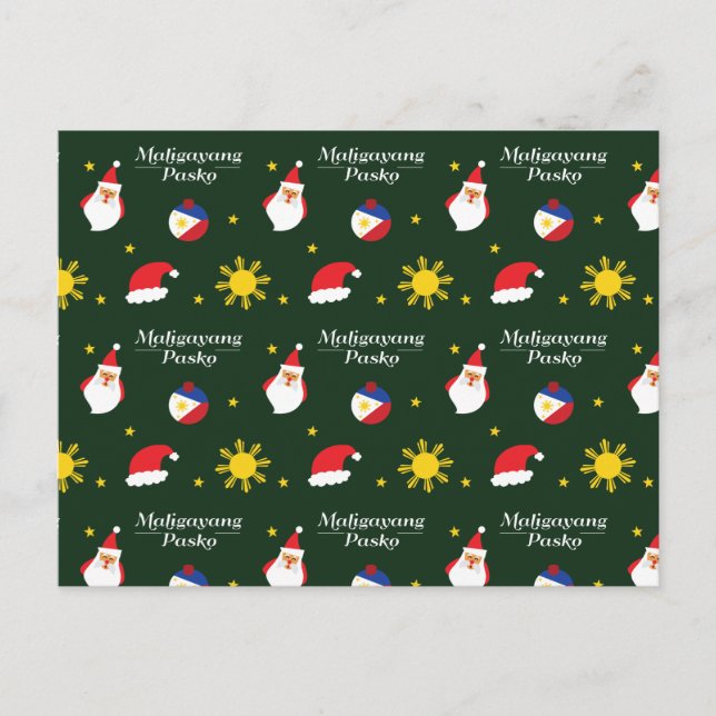 Filippinska filippinsk jul God jul Vykort (Framsida)