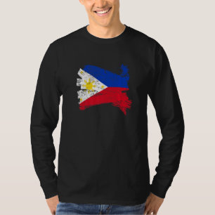Filippinska filippinska flaggpinne Pinoy Pinay Man T Shirt