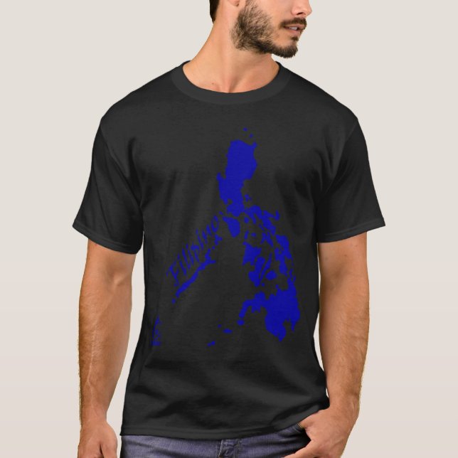 Filippinska filippinska öar för blått tee shirt (Framsida)