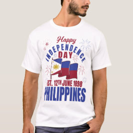 Filippinska flagg Pinoy filippinsk självständighet T Shirt