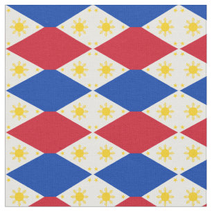 Filippinska Flagga National Trendig Fabric/mode Tyg