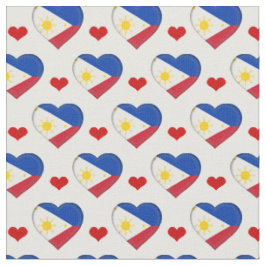 Filippinska Flagga & Red Heart mode Fabric Tyg