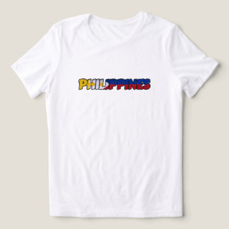 Filippinska flaggans typsnitts T-shirt