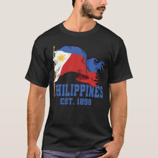 Filippinska flaggpinnen Pinoy filippinsk självstän T Shirt