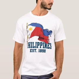 Filippinska flaggpinnen Pinoy filippinsk självstän T Shirt