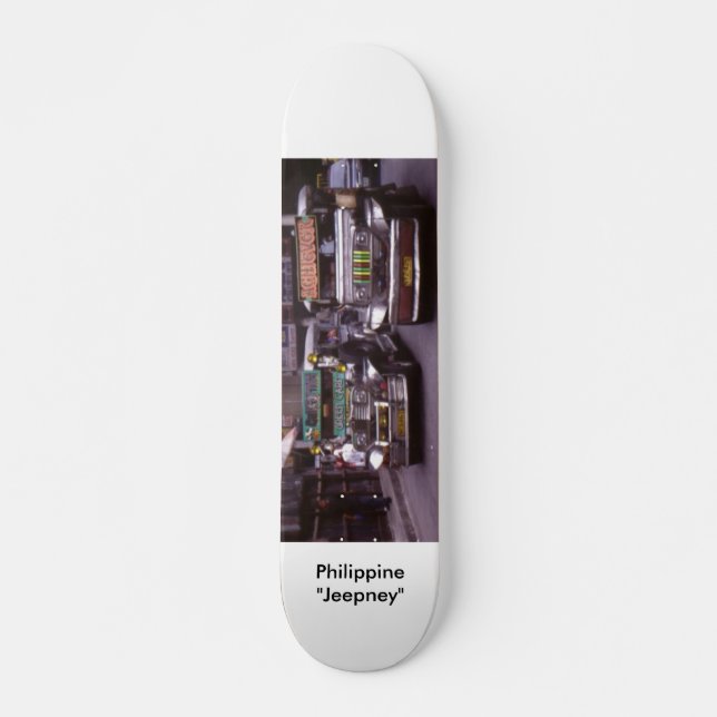 Filippinska "Jeepney ", Skateboard Bräda 20,5 Cm (Framsida)