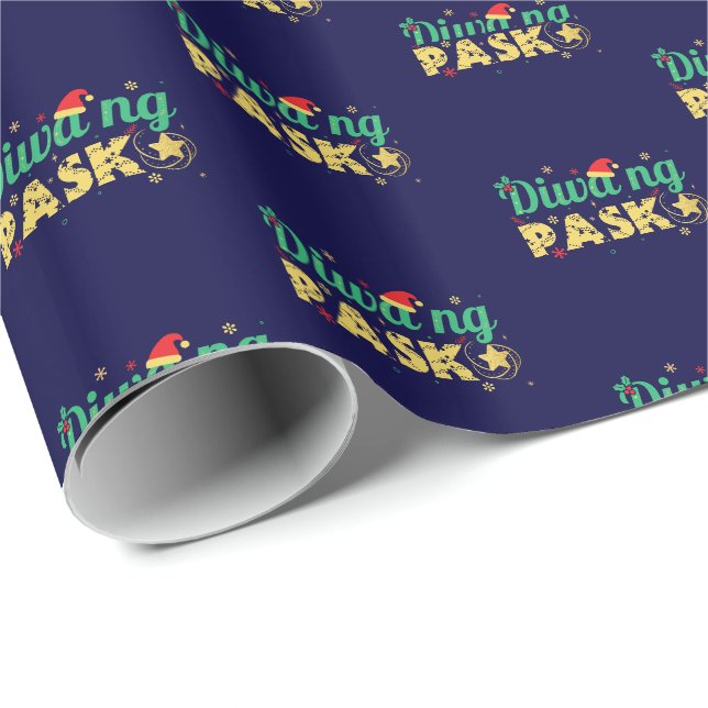 Filippinska julandan Filipinsk julstämning Presentpapper (Rullad Hörn)