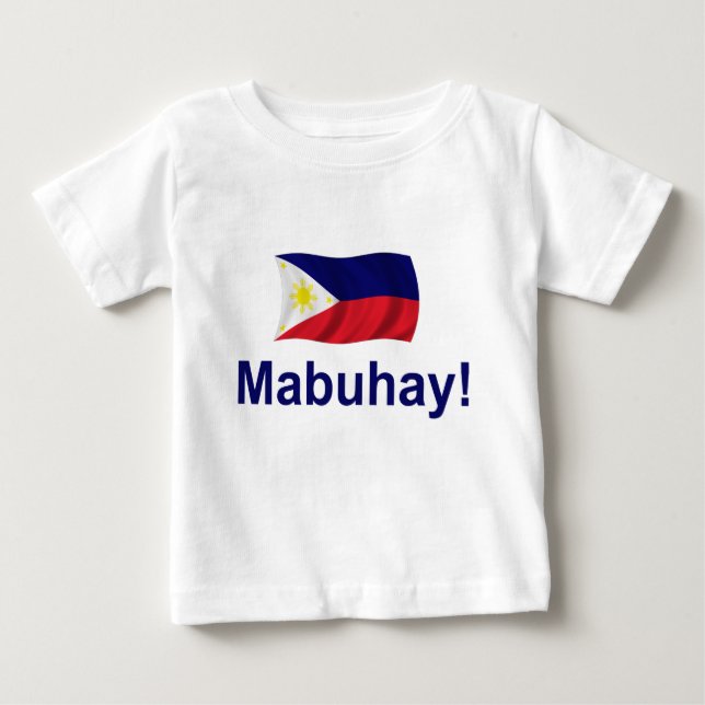 Filippinska Mabuhay! Tee (Framsida)