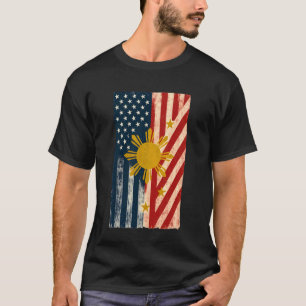 Filippinska rötter amerikanskt odlat Filippinerna  T Shirt