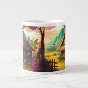Filippinskt traditionellt hus-36543 jumbo mugg