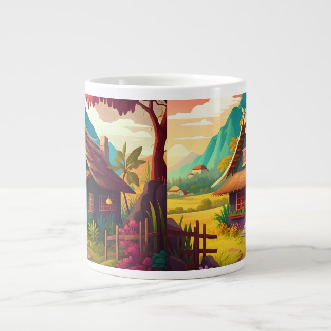 Filippinskt traditionellt hus-36543 jumbo mugg (Framsidan)