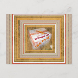 Filippinskt vykort för balikbayan-boxen