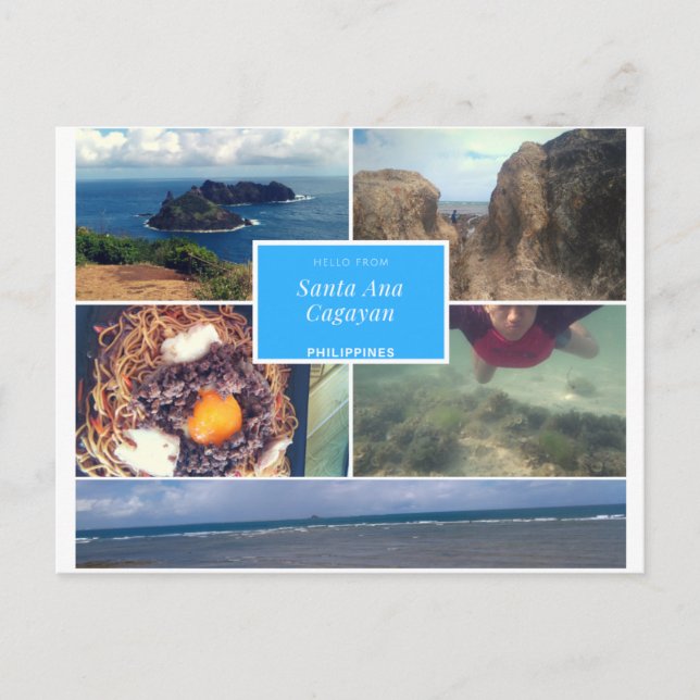 Filippinskt vykort Santa Ana, Cagayan #01 (Framsida)