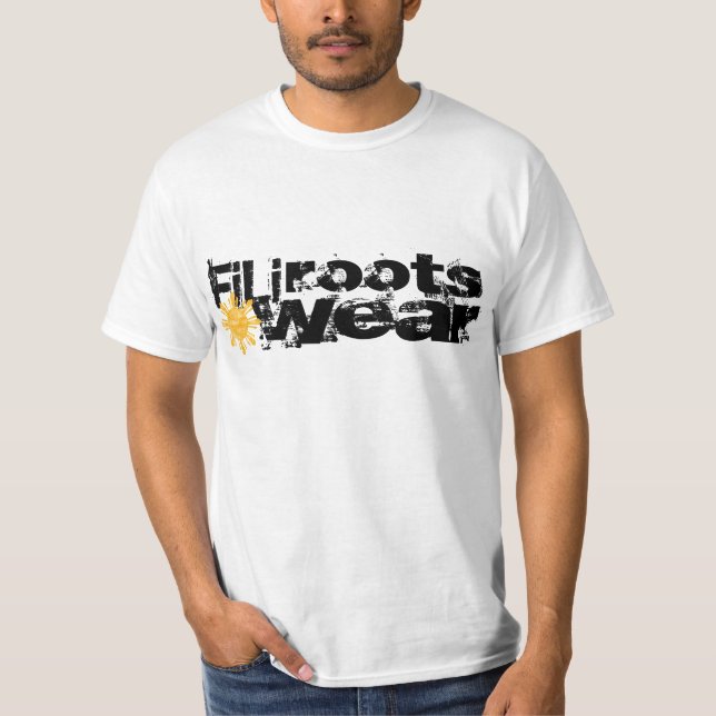 filirootswear b/w tee shirt (Framsida)
