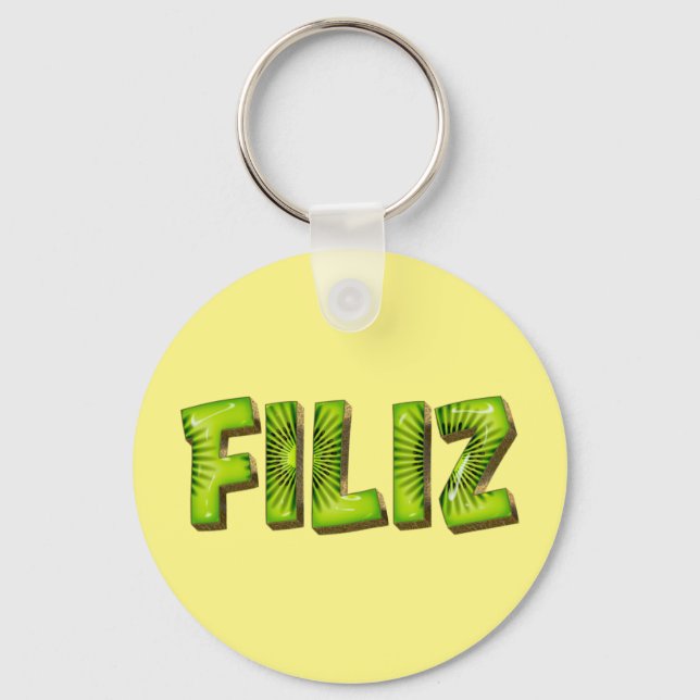 Filiz Name Kiwi Design Schlüsselanhänger Nyckelring (Framsida)