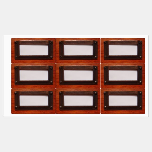 Filkabinettsetikett Klistermärke (Ark)