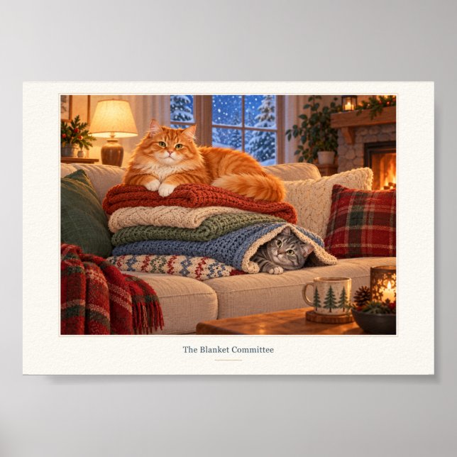 Filkommitté Mysiga Katter Konst Poster (Framsidan)