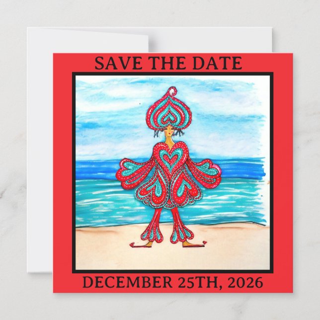 FILLED WITH LOVE! MAGNETISK INBJUDNINGSKORT (Framsida)