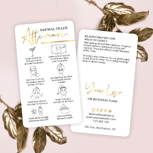 Filler After Care Instructions Beauty Face Guld Visitkort