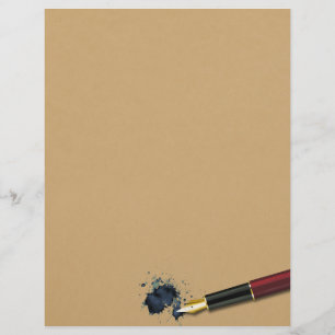 Filler Fontän Pen w/ Bläck Flot - Letterhead