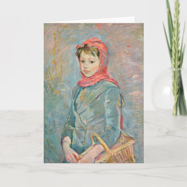 Fillette Portant un Panier | Berthe Morisot Kort (Framsida)