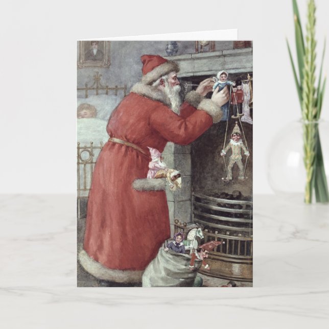 Filling Stockings Helgkort (Framsida)