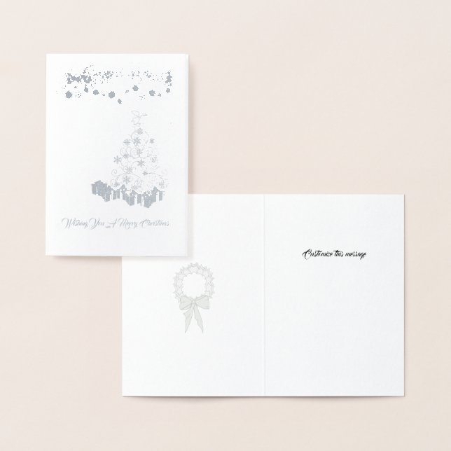 Fillkort - Anpassa Träd och presenter Folierat Kort (Display)