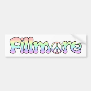 Fillmore California Peace Bildekal