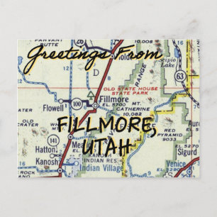 Fillmore Utah-Vintage Vykort