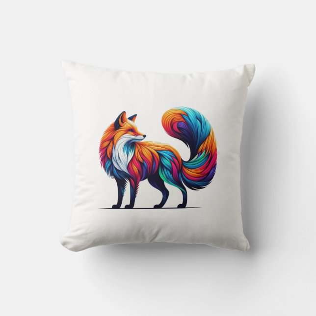 Fillow med färgat Majestic Fox Pillow Kudde (Framsida)
