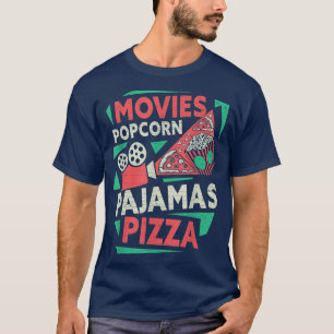 Film Älskare som tittar på nattpopcorn T Shirt