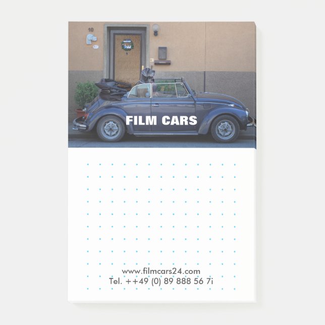 Film Bilar Post-it Block (Framsida)
