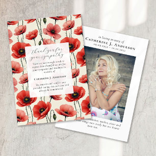 Film, Blommigt, minnesfoto - sympati - begravning Tack Kort