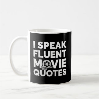 Film Buff Movie S.I talar flytande filmcitat Kaffemugg