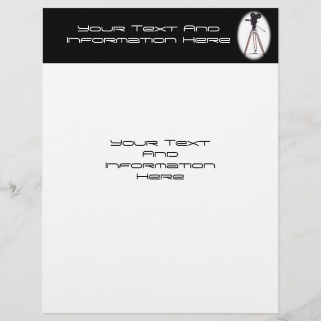 Film Camera Letterhead (Framsida)
