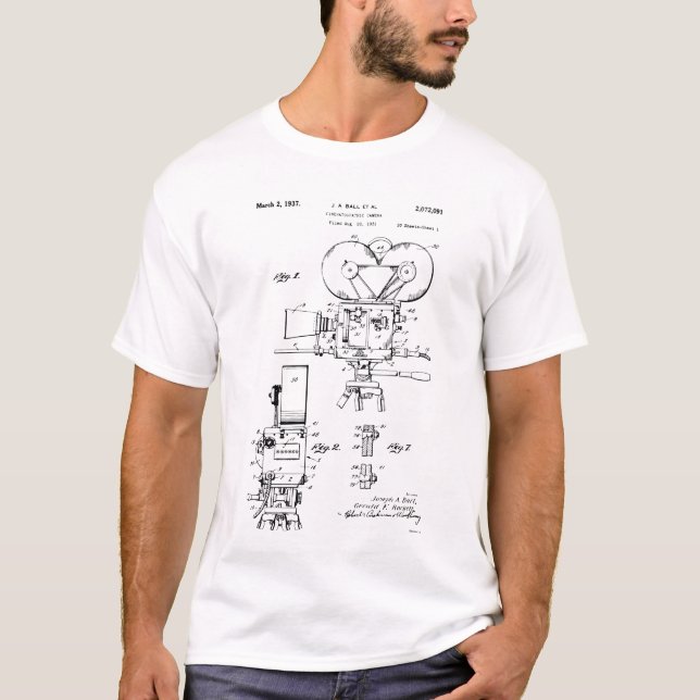 Film Camera Patent T Shirt (Framsida)