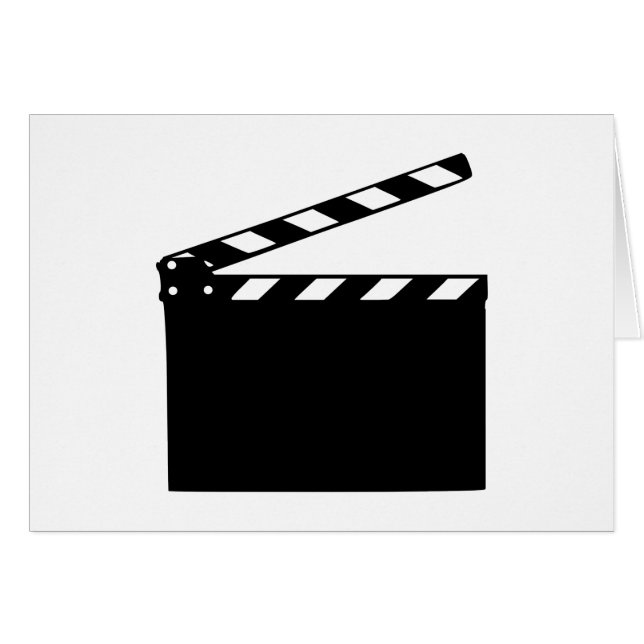Film - clapperboard hälsningskort (Framsidan Horizontal)