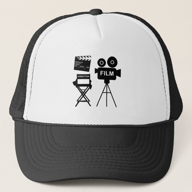 Film Crew Flap Director Ordförande Gift for filmma Keps (Framsida)
