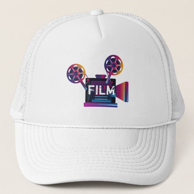 Film Director Rainbow Movie Maker Hat Keps (Framsida)