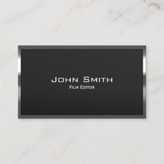 Film Editor Metall Framed Carbon Fiber Visitkort
